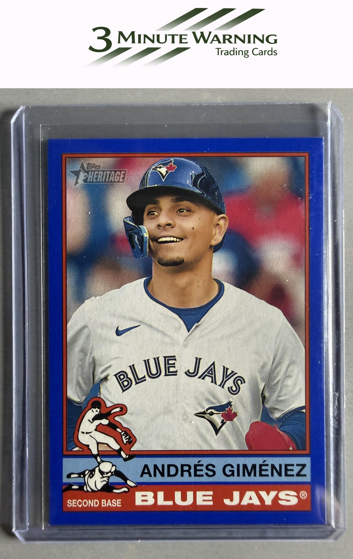 2025 Topps Heritage #387 Andrés Giménez Dark Blue Border