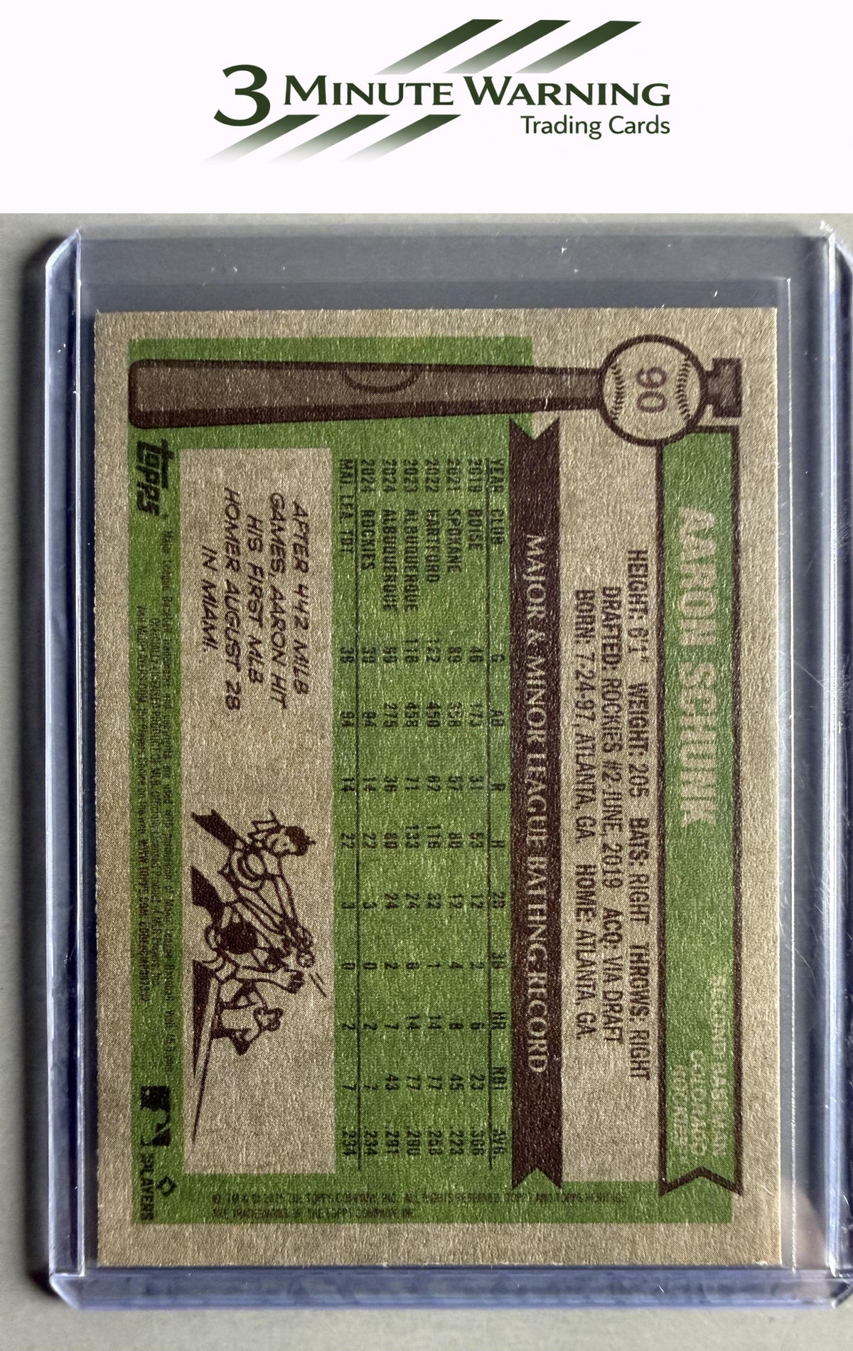 2025 Topps Heritage #90 Aaron Schunk