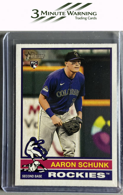 2025 Topps Heritage #90 Aaron Schunk