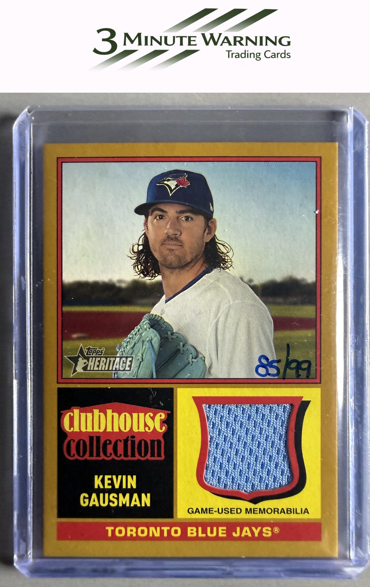 2025 Topps Heritage #CCR-KG Kevin Gausman Clubhouse Collection Relics Gold #/99