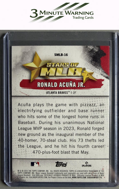 2025 Topps #SMLB-16 Ronald Acuna Jr. Stars of MLB