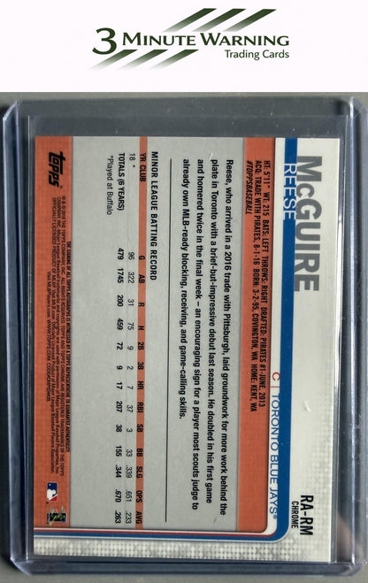 2019 Panini Prizm #RA-RM Reese McGuire Rookie Autographs