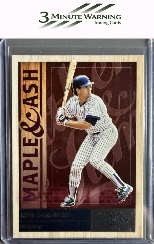 2019 Panini Leather & Lumber #MA-3 Ryne Sandberg Maple and Ash