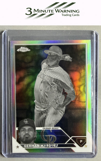 2023 Topps Chrome #202 Germán Márquez Negative Refractor
