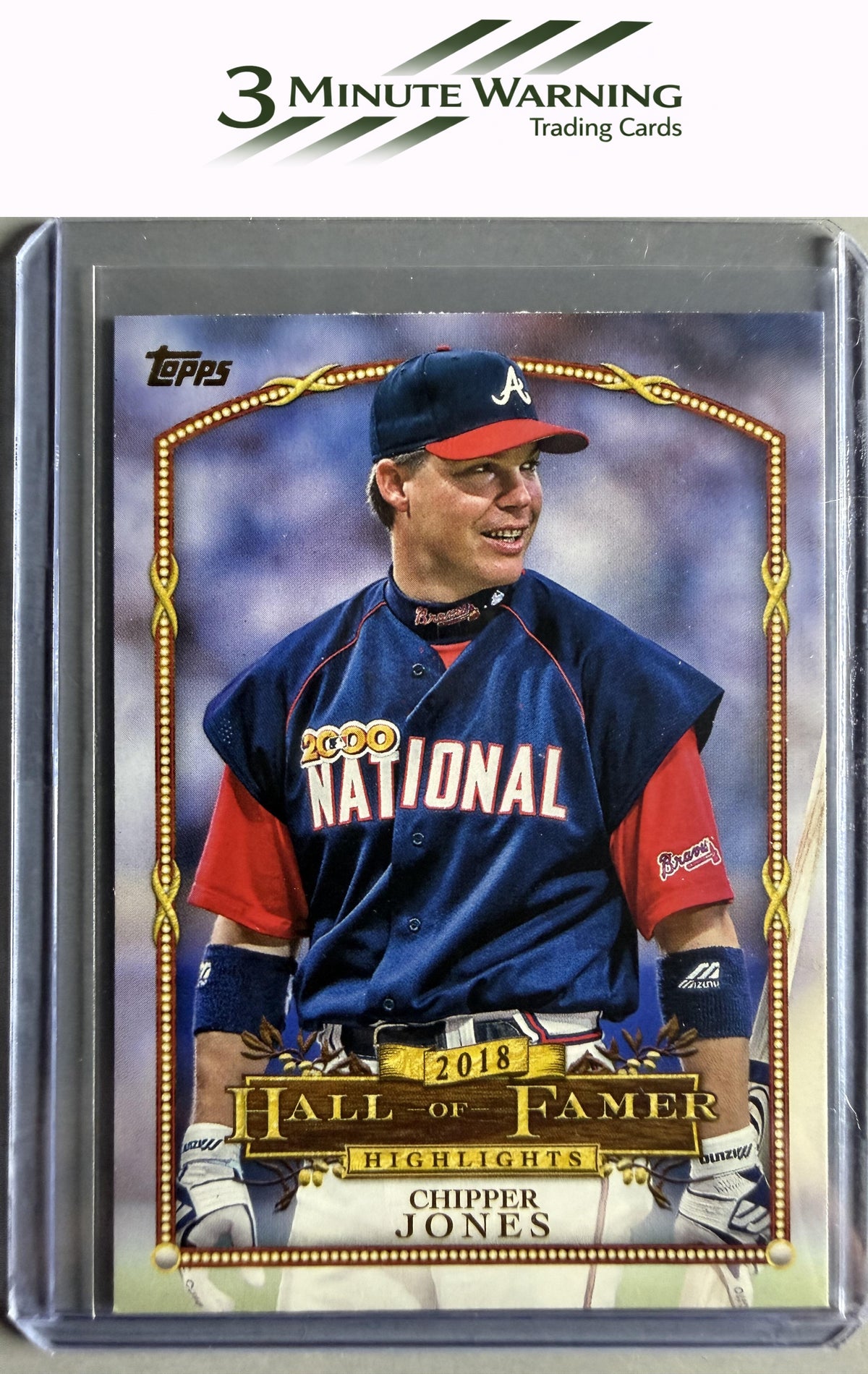 2018 Topps Update #HFH-5 Chipper Jones Hall of Famer Highlights : Legend