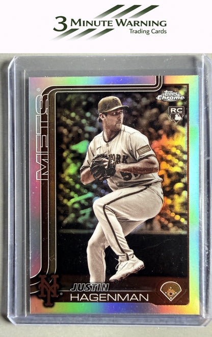 2025 Topps Chrome Update #USC61 Justin Hagenman Sepia Refractor