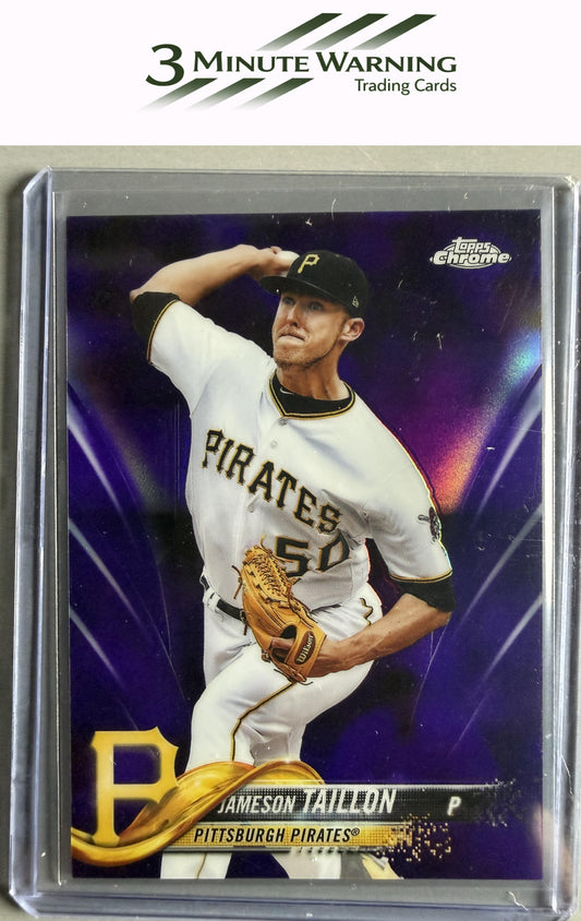 2018 Topps Chrome #75 Jameson Taillon Purple Refractor #/299