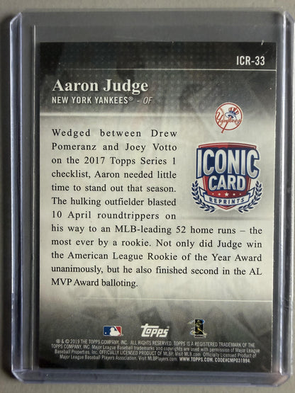 2019 Topps #ICR-33 Aaron Judge Iconic Card Reprints