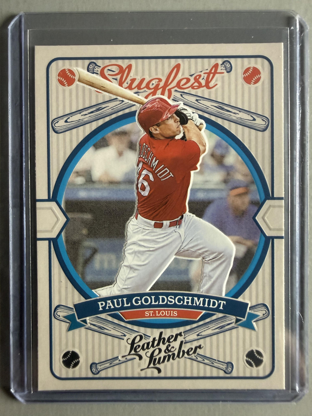 2019 Panini Leather & Lumber #SF-10 Paul Goldschmidt Slugfest