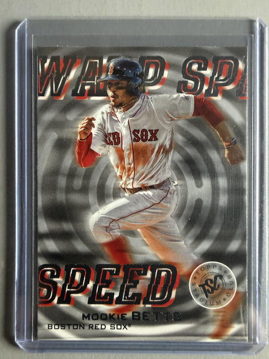 2019 Stadium Club #WS-12 Mookie Betts Warp Speed