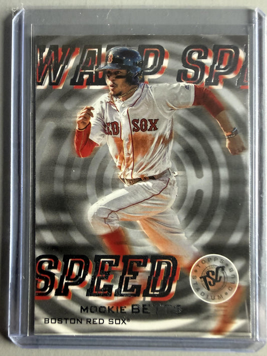 2019 Stadium Club #WS-12 Mookie Betts Warp Speed
