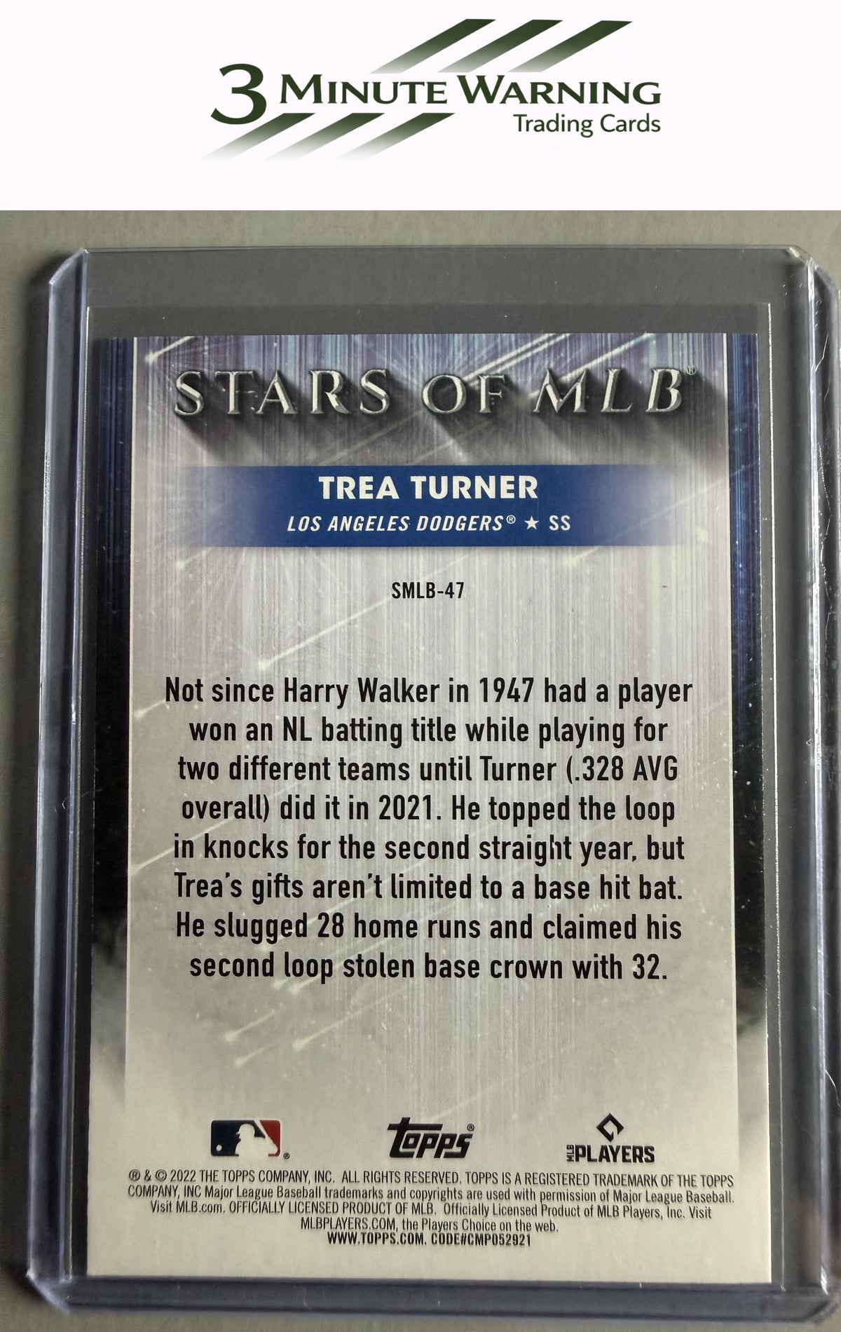 2022 Topps #SMLB-47 Trea Turner Stars of MLB