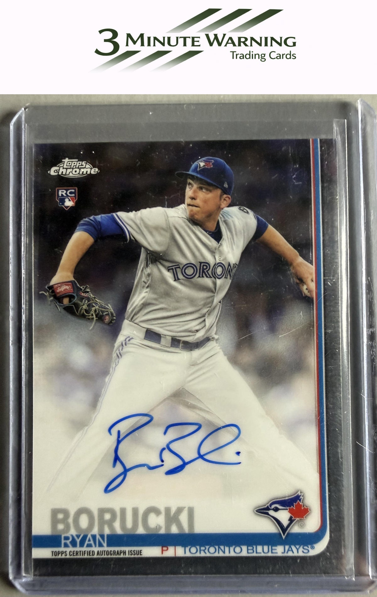 2019 Topps Chrome #RA-RBO Ryan Borucki Rookie Autographs