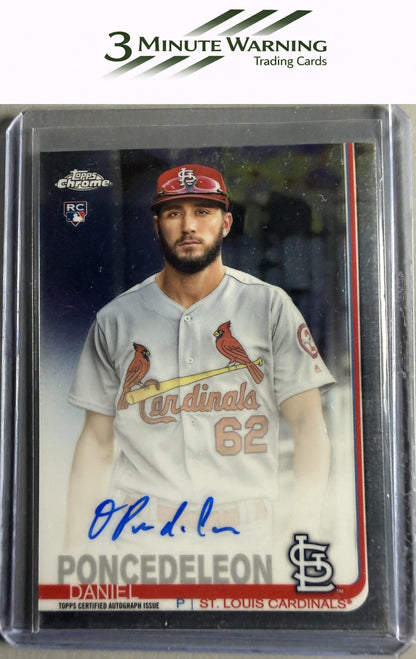 2019 Topps Chrome #RA-DP Daniel Poncedeleon Rookie Autographs