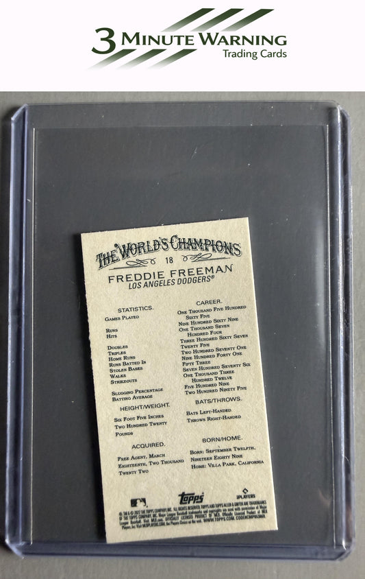 2022 Topps Allen & Ginter #18 Freddie Freeman Mini
