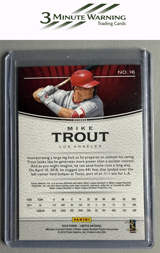 2018 Panini Chronicles #16 Mike Trout Limited