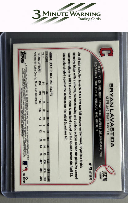 2022 Topps Chrome Update #USC76 Bryan Lavastida