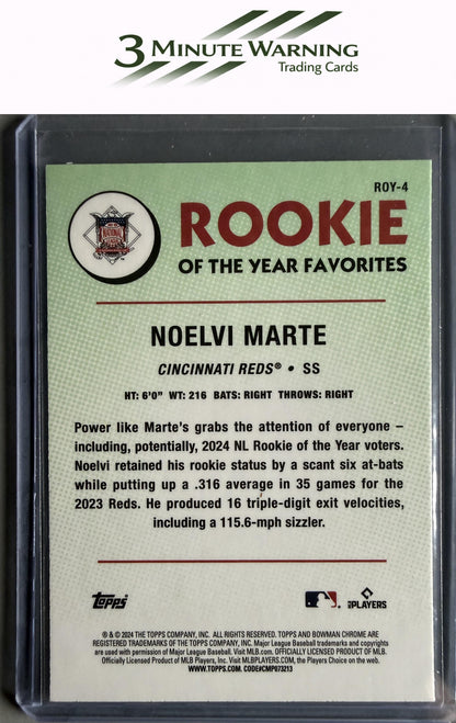 2024 Bowman #ROY-4 Noelvi Marte Rookie of the Year Favorites