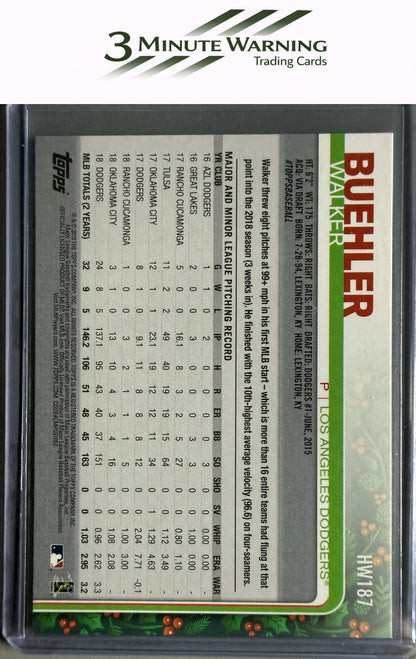 2019 Topps Holiday #HW187 Walker Buehler