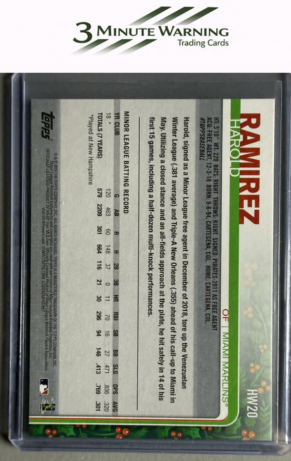 2019 Topps Holiday #HW20 Harold Ramirez