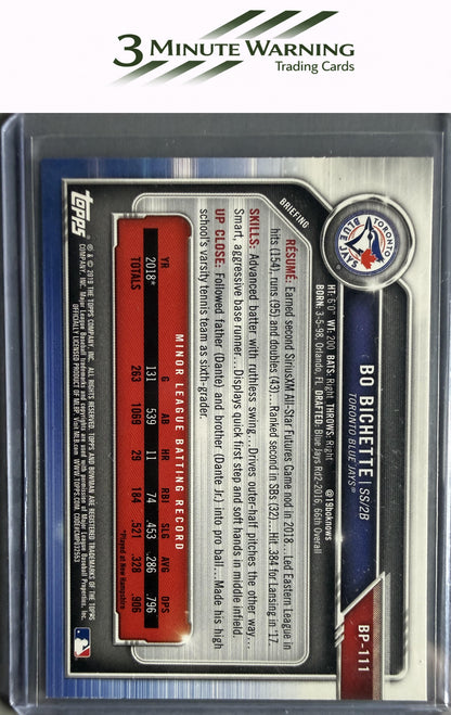 2019 Bowman #BP-111 Bo Bichette Prospects