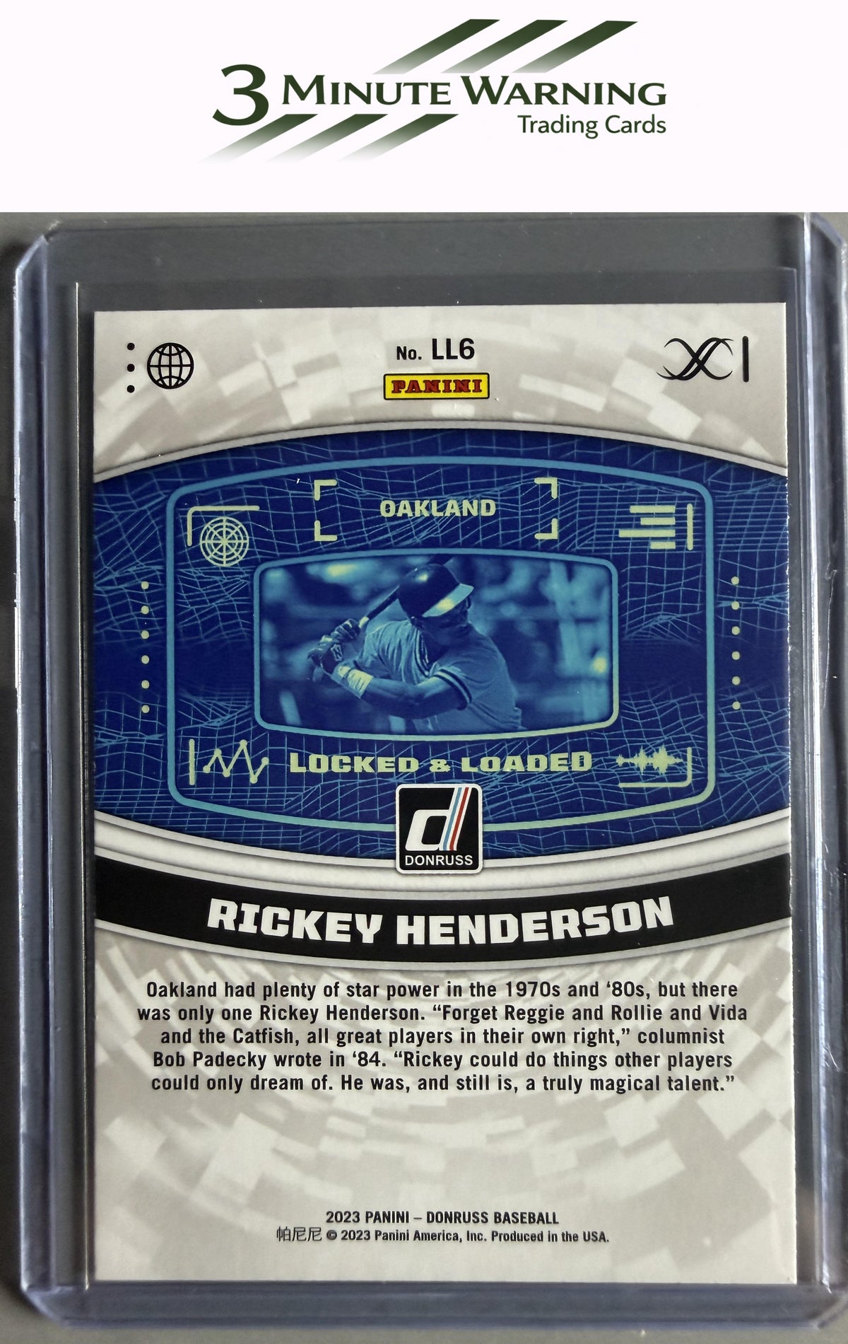 2023 Donruss #LL6 Rickey Henderson Locked & Loaded Pink Fireworks