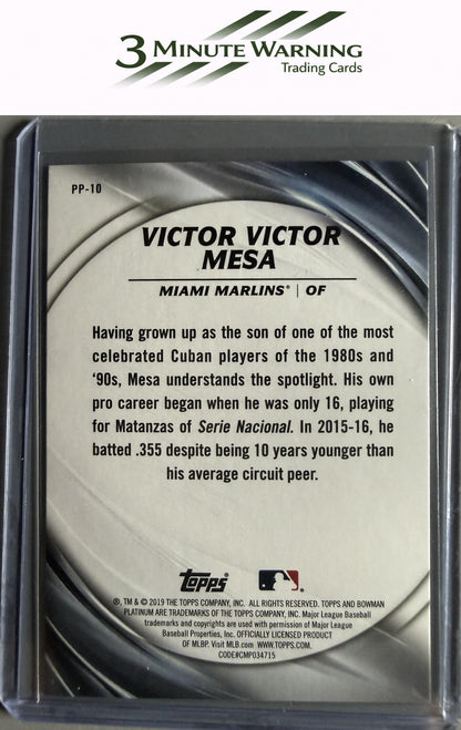 2019 Bowman Platinum #PP-10 Victor Victor Mesa Platinum Presence