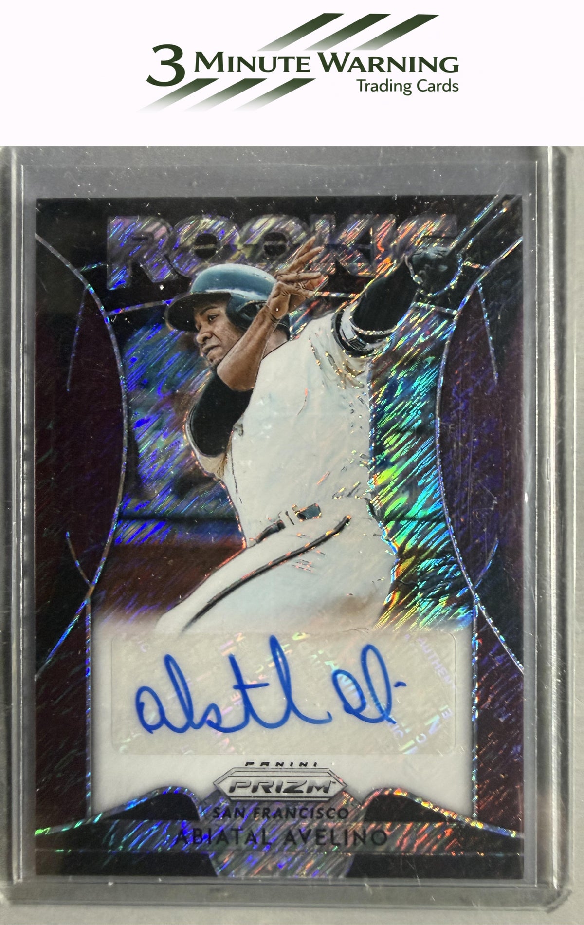 2019 Panini Prizm #RA-AA Abiatal Avelino Rookie Autographs Burgandy Prizm #/25