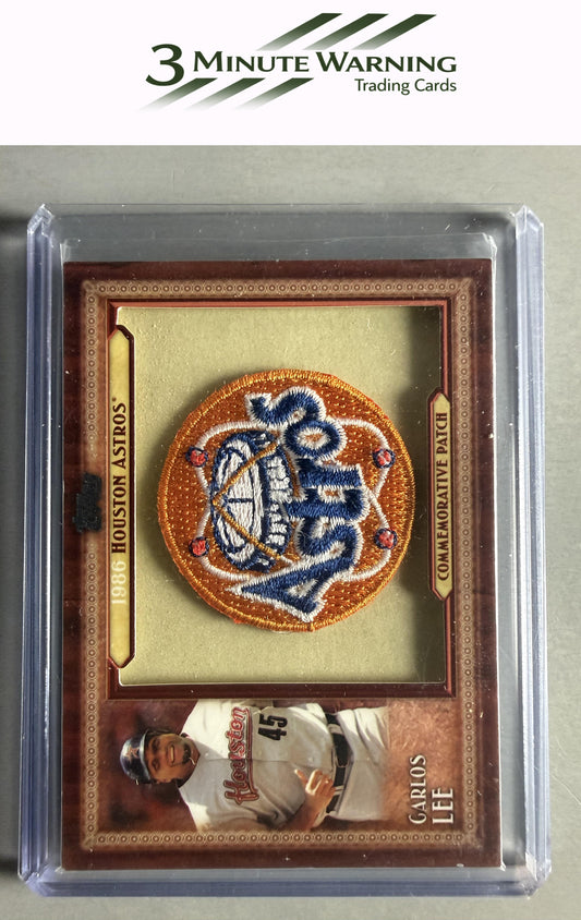 2011 Topps #TLMP-CLE Carlos Lee Throwback Logo Manufactured Patch
