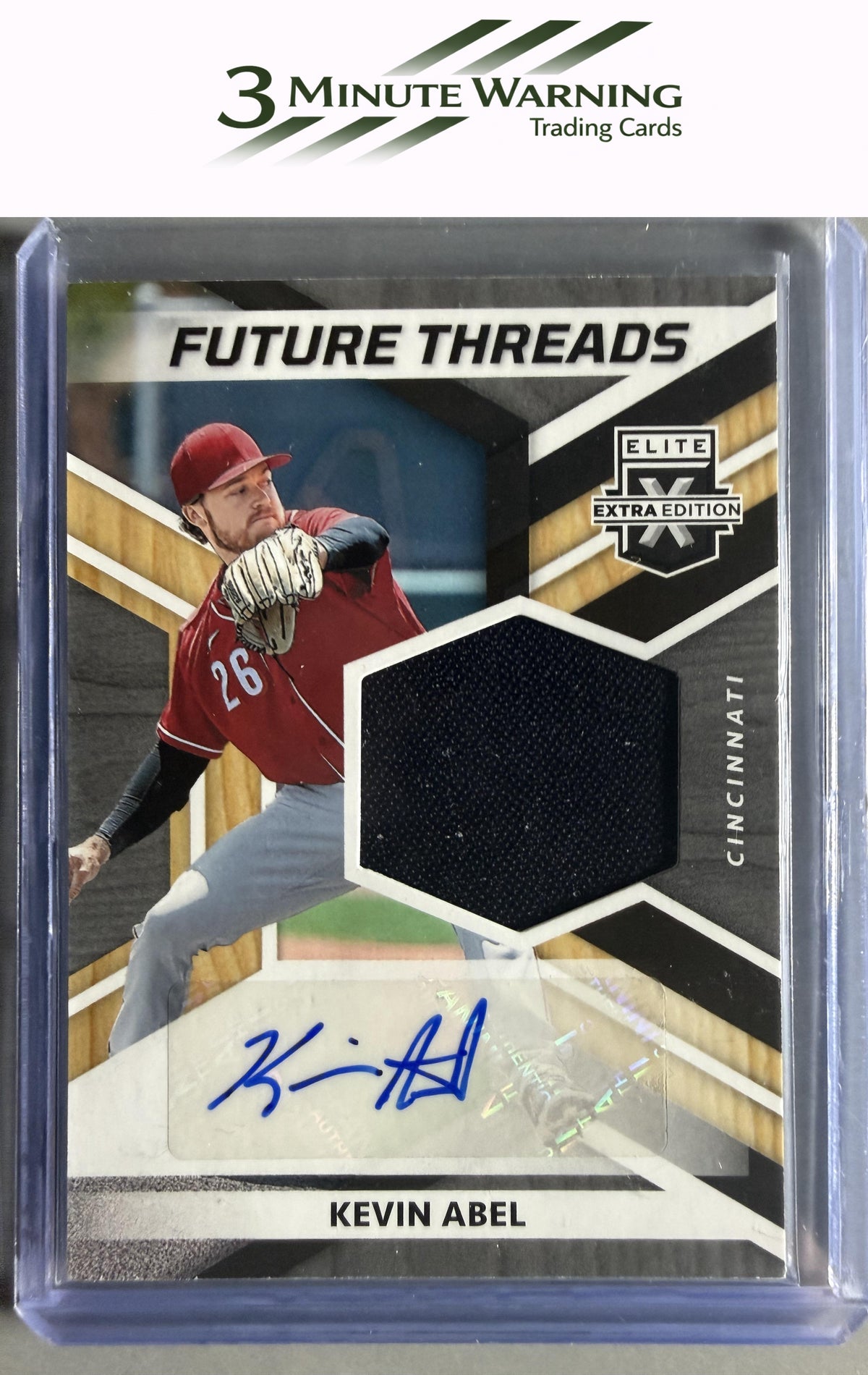 2022 Panini Elite Extra Edition #FTS-KA Kevin Abel Future Threads Signatures