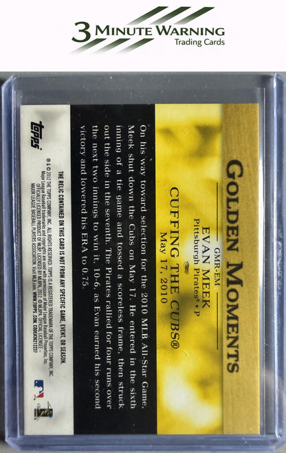 2012 Topps #GMR-EM Evan Meek Golden Moments Relics