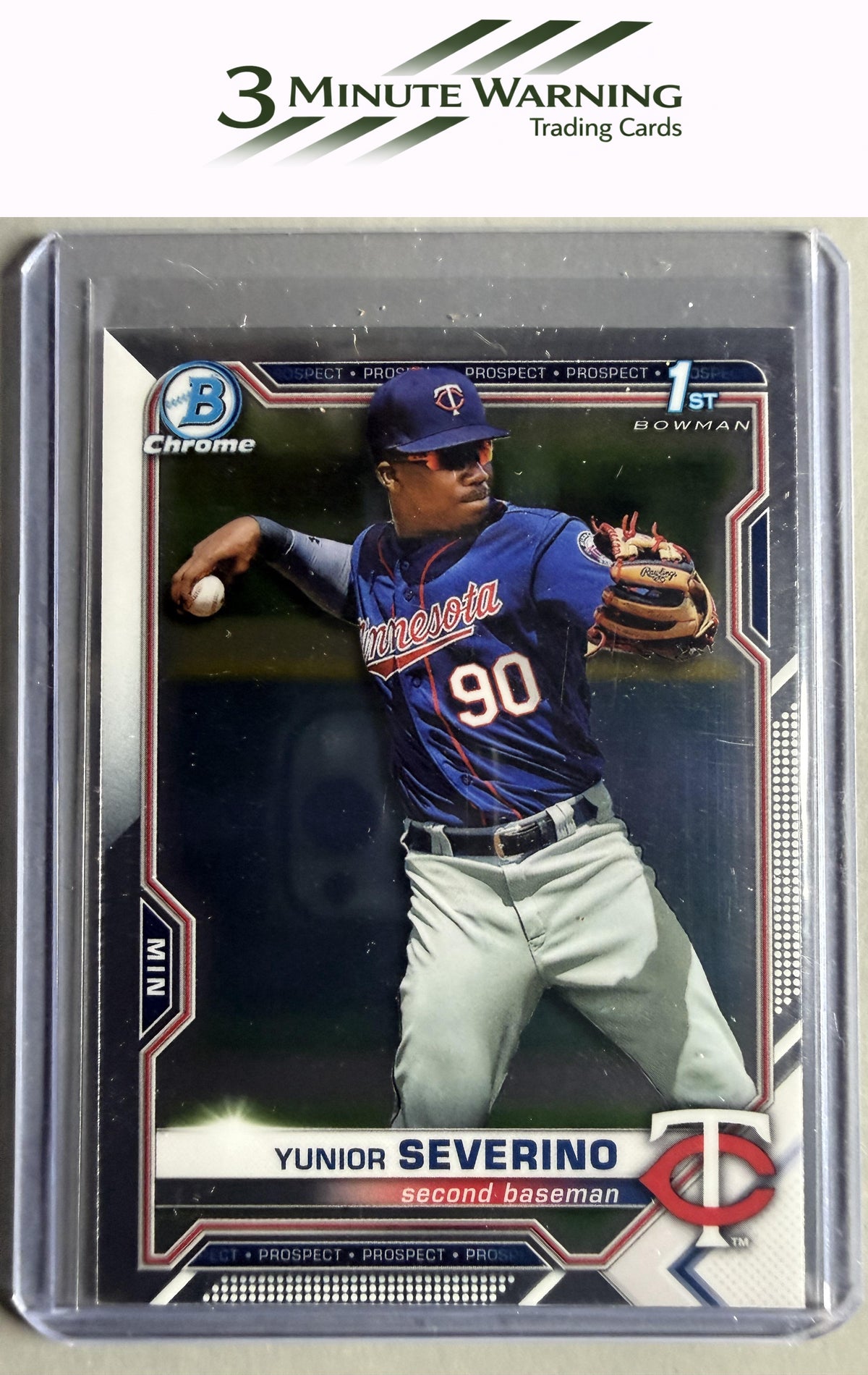 2021 Bowman #BCP-140 Yunior Severino Chrome Prospects