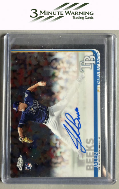 2019 Topps Chrome #RA-JBE Jalen Beeks Rookie Autographs