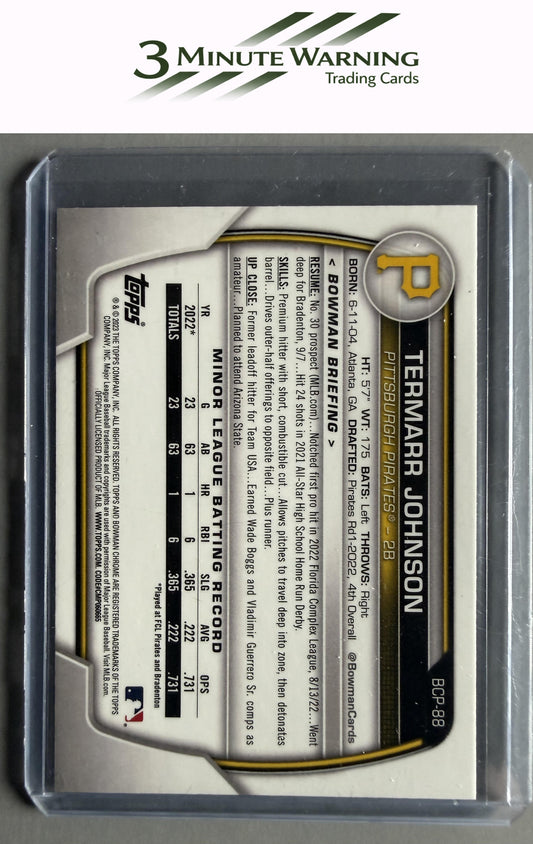 2023 Bowman #BCP-88 Termarr Johnson Chrome Prospects