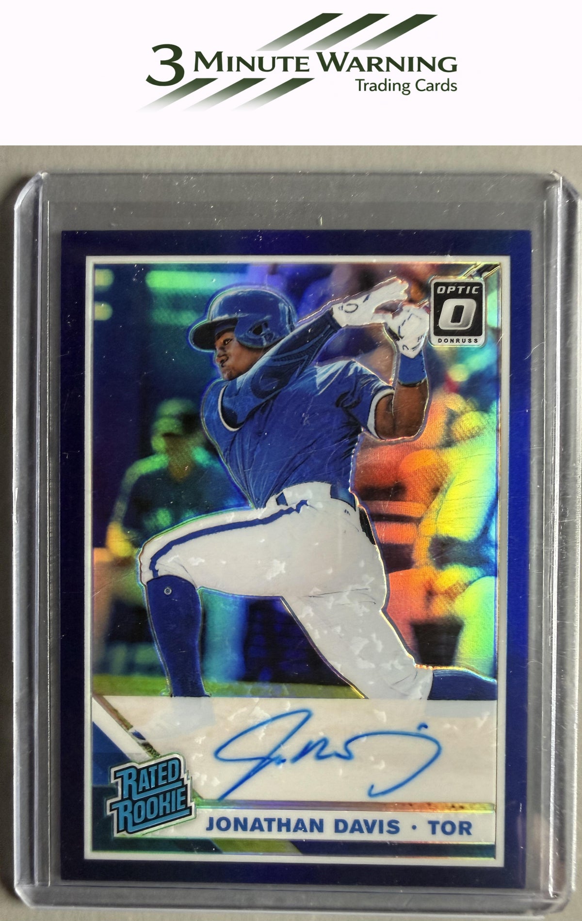 2019 Donruss Optic #RRS-JD Jonathan Davis Signatures Light Blue #/35