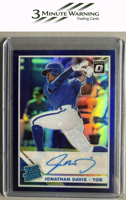 2019 Donruss Optic #RRS-JD Jonathan Davis Signatures Light Blue #/35