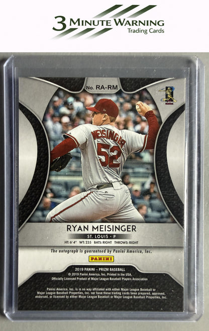 2019 Panini Prizm #RA-RM Ryan Meisinger Rookie Autographs Prizm