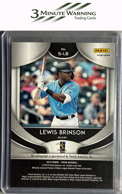 2019 Panini Prizm #S-LB Lewis Brinson Signatures
