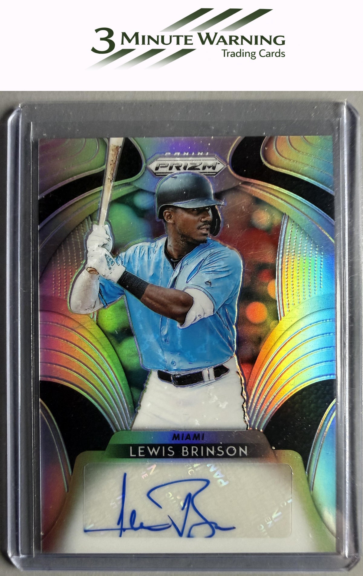 2019 Panini Prizm #S-LB Lewis Brinson Signatures