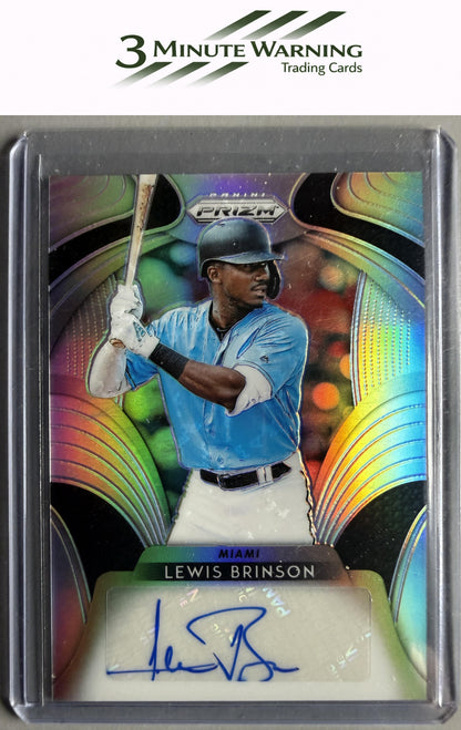 2019 Panini Prizm #S-LB Lewis Brinson Signatures