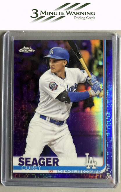 2019 Topps Chrome #106 Corey Seager Purple Refractor #/299