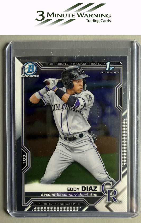 2021 Bowman #BCP-33 Eddy Diaz Chrome Prospects