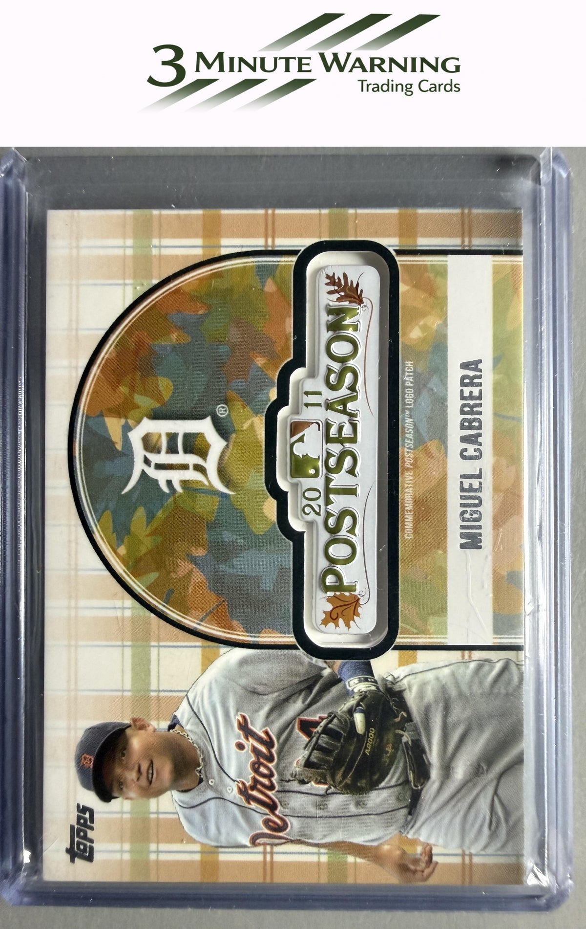 2018 Topps Update #PSL-MC Miguel Cabrera MLB Postseason Logo Manufactured Patch
