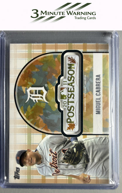 2018 Topps Update #PSL-MC Miguel Cabrera MLB Postseason Logo Manufactured Patch