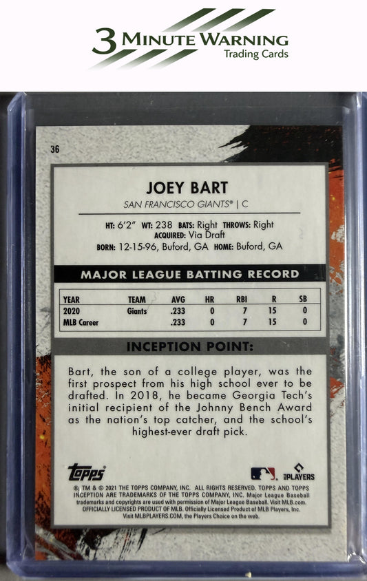 2021 Topps Inception #36 Joey Bart