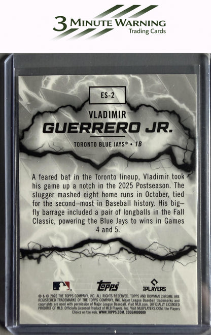 2026 Bowman #ES-2 Vladimir Guerrero Jr. Electric Sluggers