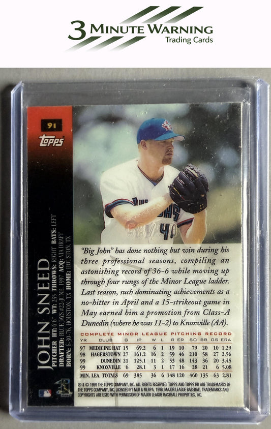 2000 Topps HD #91 John Sneed