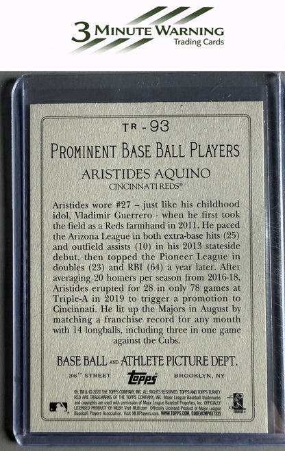 2020 Topps #TR-93 Aristides Aquino Turkey Red 2020 (Series 1)
