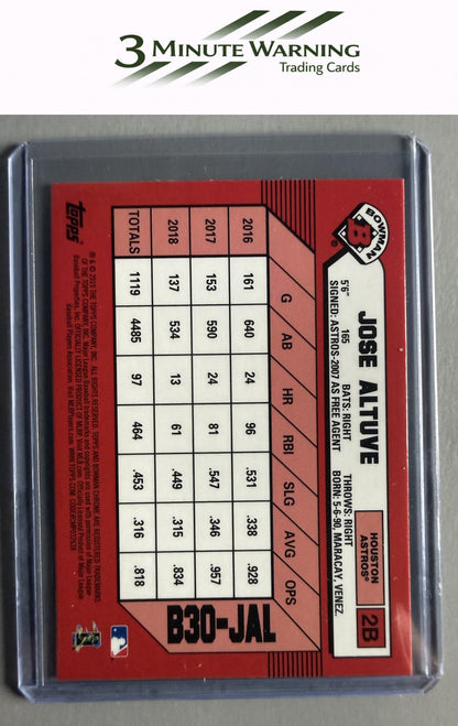 2019 Bowman #B30-JAL Jose Altuve 30th Anniversary Bowman
