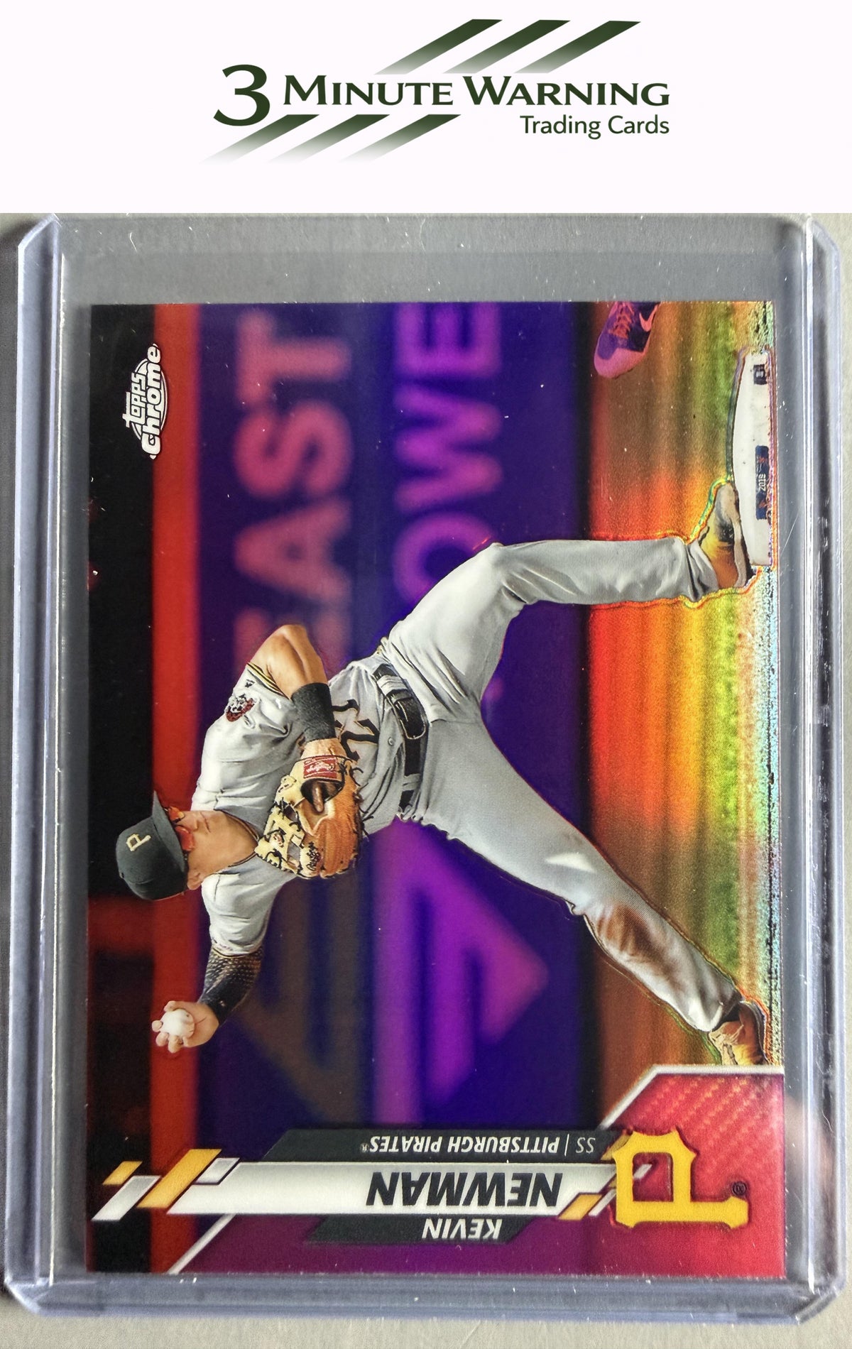 2020 Topps Chrome #98 Kevin Newman Pink Refractor